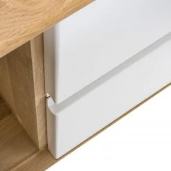 Studio Copenhagen Buffet Loca I - Chêne sauvage massif - Blanc / Chêne sauvage - Largeur : 180 cm -France Enfilades Soldes 2022 1000005255 120 GALLERYIMAGES P000000001000005255