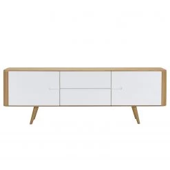 Studio Copenhagen Buffet Loca I - Chêne sauvage massif - Blanc / Chêne sauvage - Largeur : 180 cm -France Enfilades Soldes 2022 1000005255 30 GALLERYIMAGES P000000001000005255