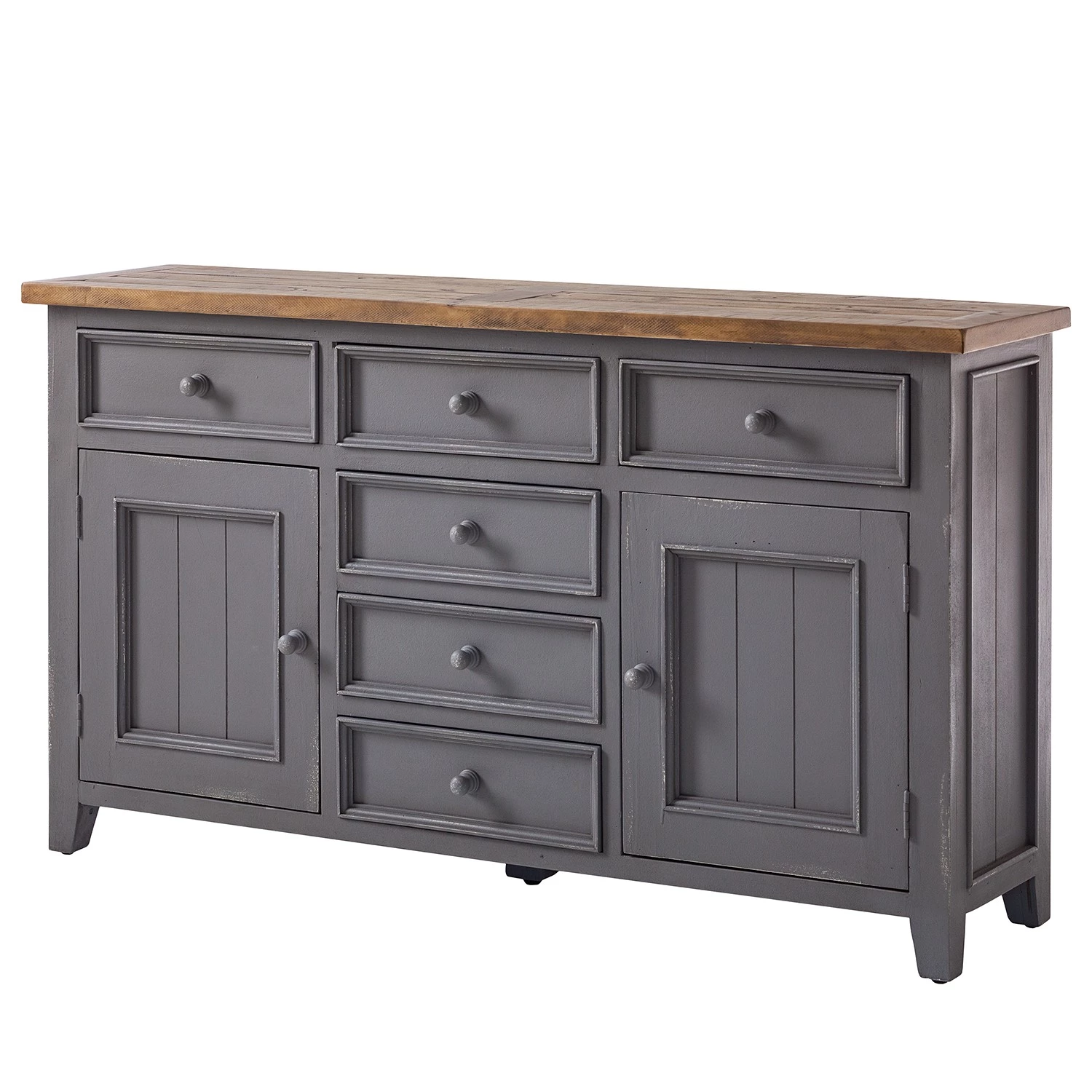 Maison Belfort Buffet Balignton I - Pin massif - Gris 3 Maison Belfort Buffet Balignton I - Pin massif - Gris