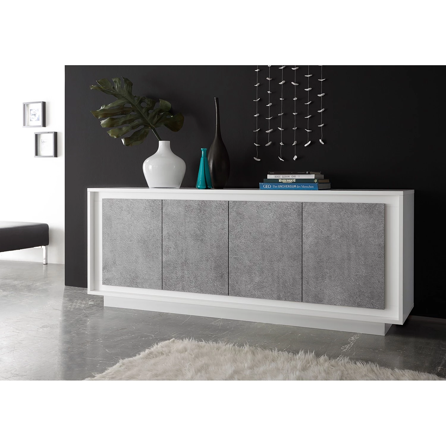 LC Spa Buffet Forenza - Imitation béton / Blanc 4 LC Spa Buffet Forenza - Imitation béton / Blanc – Image 2