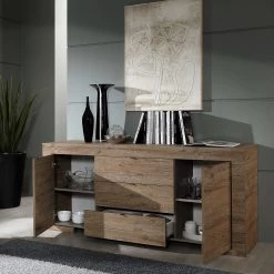 LC Spa Buffet Milano LC - Imitation chêne foncé -France Enfilades Soldes 2022 1000091587 201029 08262300142 MOOD DETAILS P000000001000091587 mood