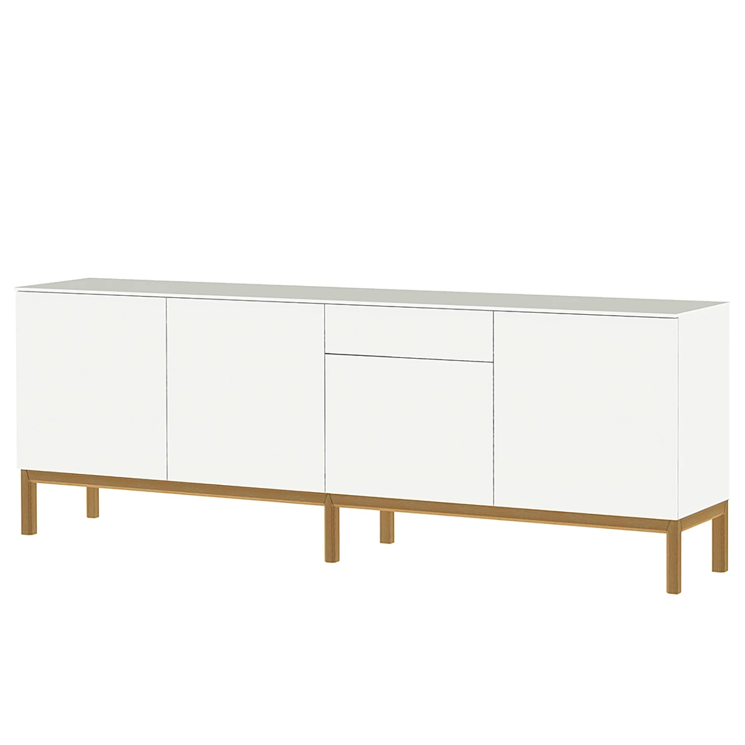 Tenzo Buffet Patch III - Partiellement en chêne massif - Blanc 3 Tenzo Buffet Patch III - Partiellement en chêne massif - Blanc