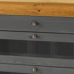 Maison Belfort Commode Bergen I - Pin massif - Pin gris / Pin lessivé -France Enfilades Soldes 2022 1000104340 211122 08320600616 DETAILS P000000001000104340