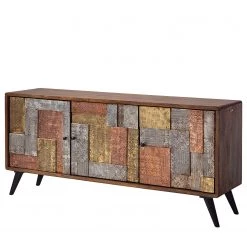 Wolf-Möbel Buffet Orient - Acacia massif / Métal - Multicolore