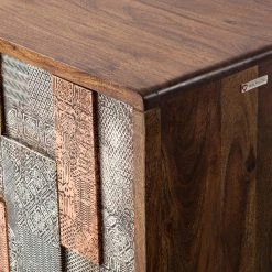 Wolf-Möbel Buffet Orient - Acacia massif / Métal - Multicolore -France Enfilades Soldes 2022 1000114122 200512 14063000022 DETAILS P000000001000114122