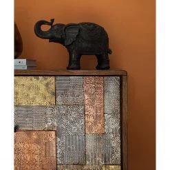 Wolf-Möbel Buffet Orient - Acacia massif / Métal - Multicolore -France Enfilades Soldes 2022 1000114122 200630 10585100012 DETAILS P000000001000114122