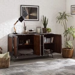 Ars manufacti Buffet Wharton II - Partiellement en acacia massif / Acier 20 Ars manufacti Buffet Wharton II - Partiellement en acacia massif / Acier -France Enfilades Soldes 2022 1000114890 200402 18281600105 MOOD DETAILS P000000001000114890 mood