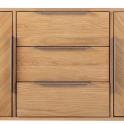 Ars manufacti Buffet Dharai - Placage en bois véritable / Métal - Chêne / Argenté -France Enfilades Soldes 2022 1000117155 180702 13320604 GALLERYIMAGES P000000001000117155