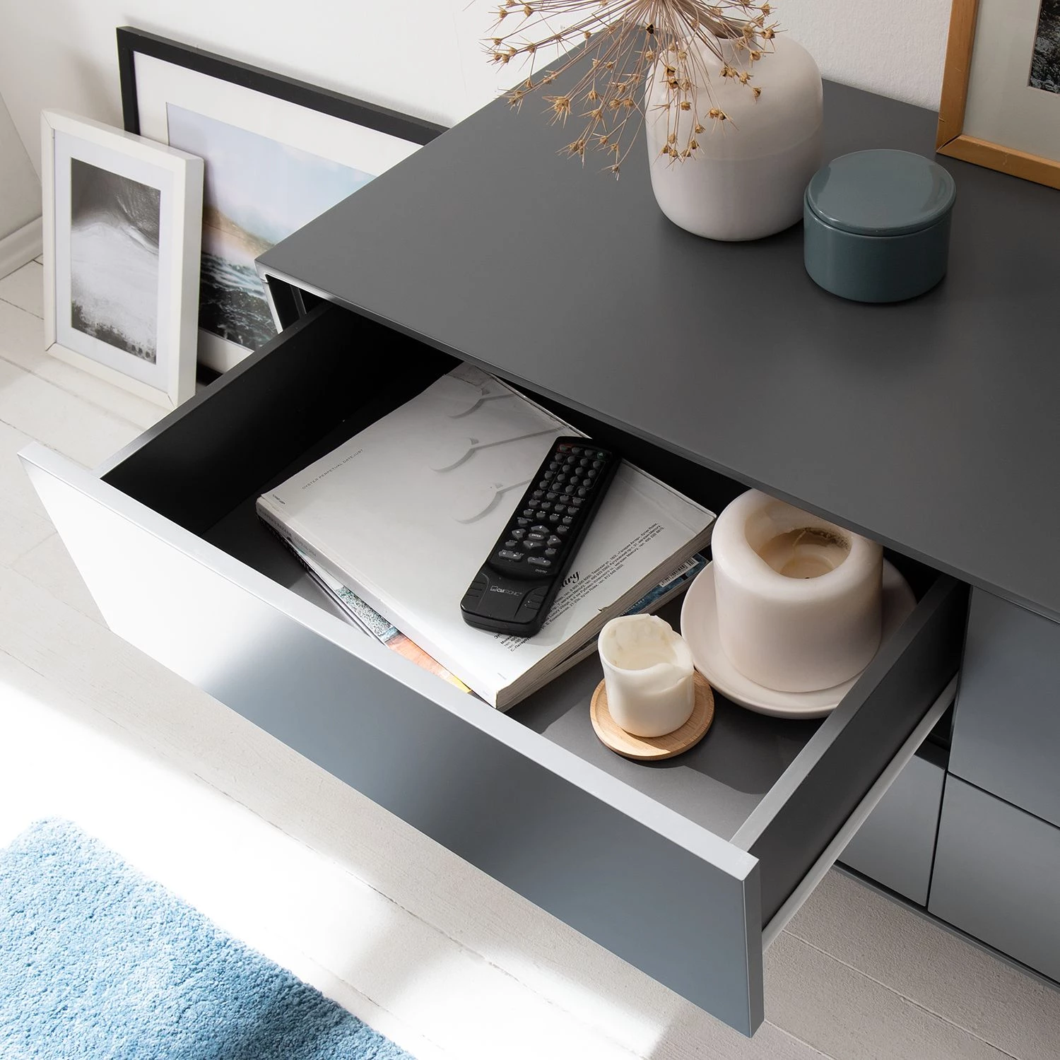 Mørteens Buffet Lindholm V - Chêne partiellement massif - Gris / Chêne 15 Mørteens Buffet Lindholm V - Chêne partiellement massif - Gris / Chêne – Image 13