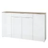 Germania Buffet Cetano - Blanc brillant / Imitation chêne de Navarre - Largeur : 179 cm -France Enfilades Soldes 2022 1000126214 180727 08195115 IMAGE P000000001000126214