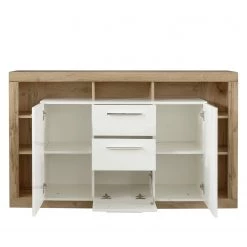 Trendteam Buffet Rock I - Blanc brillant / Imitation chêne de Wotan -France Enfilades Soldes 2022 1000128164 180905 10043955 GALLERYIMAGES P000000001000128164