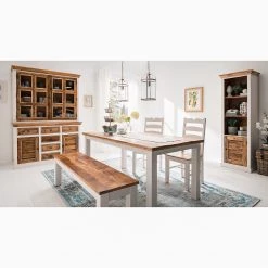 Maison Belfort Buffet Newhaven - Partiellement en manguier massif - Manguier / Blanc -France Enfilades Soldes 2022 1000128954 200122 18404700043 MOOD DETAILS P000000001000128954 mood