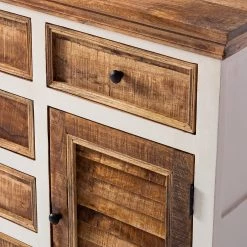 Maison Belfort Buffet Newhaven - Partiellement en manguier massif - Manguier / Blanc -France Enfilades Soldes 2022 1000128954 200122 18404800050 DETAILS P000000001000128954