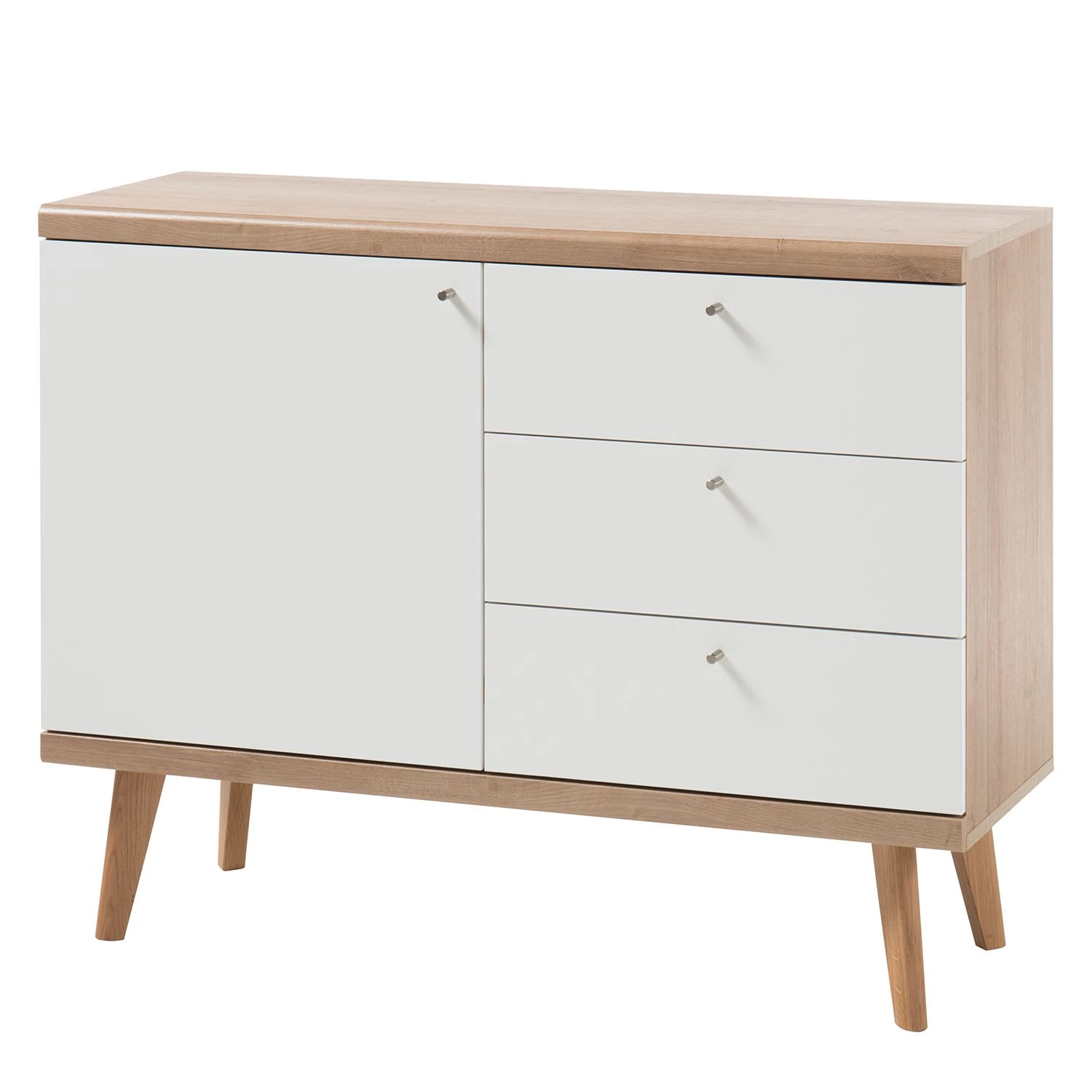 Norrwood Commode Gyland - Blanc matt / Imitation chêne Riviera 3 Norrwood Commode Gyland - Blanc matt / Imitation chêne Riviera