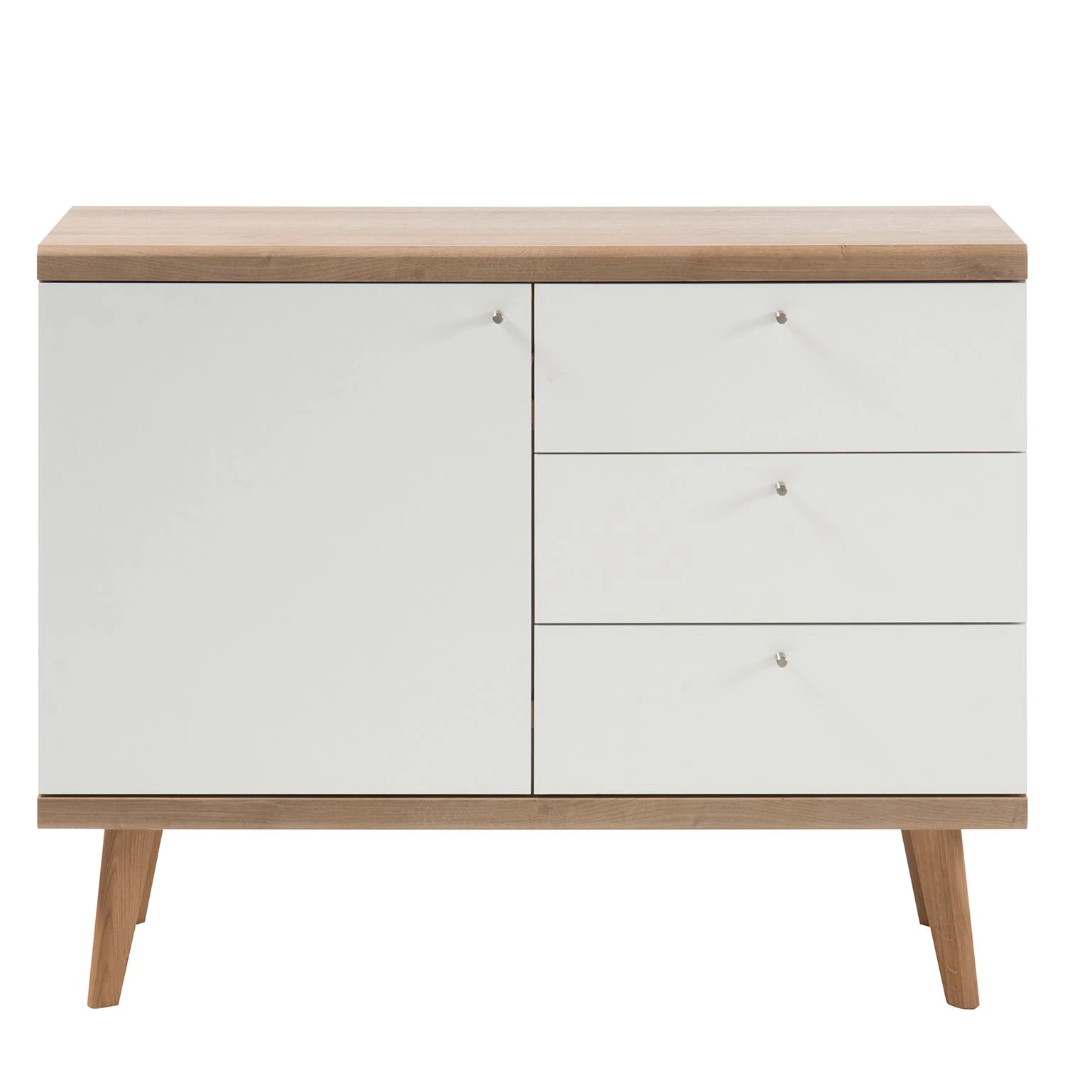 Norrwood Commode Gyland - Blanc matt / Imitation chêne Riviera 7 Norrwood Commode Gyland - Blanc matt / Imitation chêne Riviera – Image 5