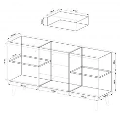 Norrwood Enfilade Gyland - Blanc matt / Imitation chêne Riviera 23 Norrwood Enfilade Gyland - Blanc matt / Imitation chêne Riviera -France Enfilades Soldes 2022 1000164014 190307 08392400101 GALLERYIMAGES P000000001000164014