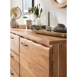 Ars Natura Buffet Vardo - Acacia massif / Métal - Acacia / Noir -France Enfilades Soldes 2022 1000166791 191030 08503100004 MOOD DETAILS P000000001000166791 mood