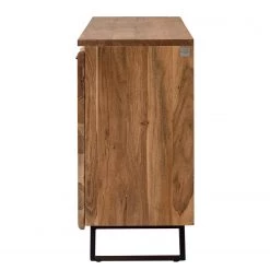 Ars Natura Buffet Vardo - Acacia massif / Métal - Acacia / Noir -France Enfilades Soldes 2022 1000166791 200124 09383000009 DETAILS P000000001000166791