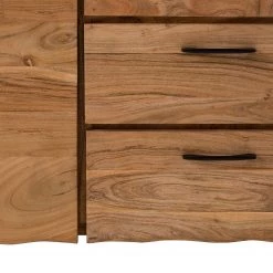 Ars Natura Buffet Vardo - Acacia massif / Métal - Acacia / Noir -France Enfilades Soldes 2022 1000166791 200124 09383000012 DETAILS P000000001000166791