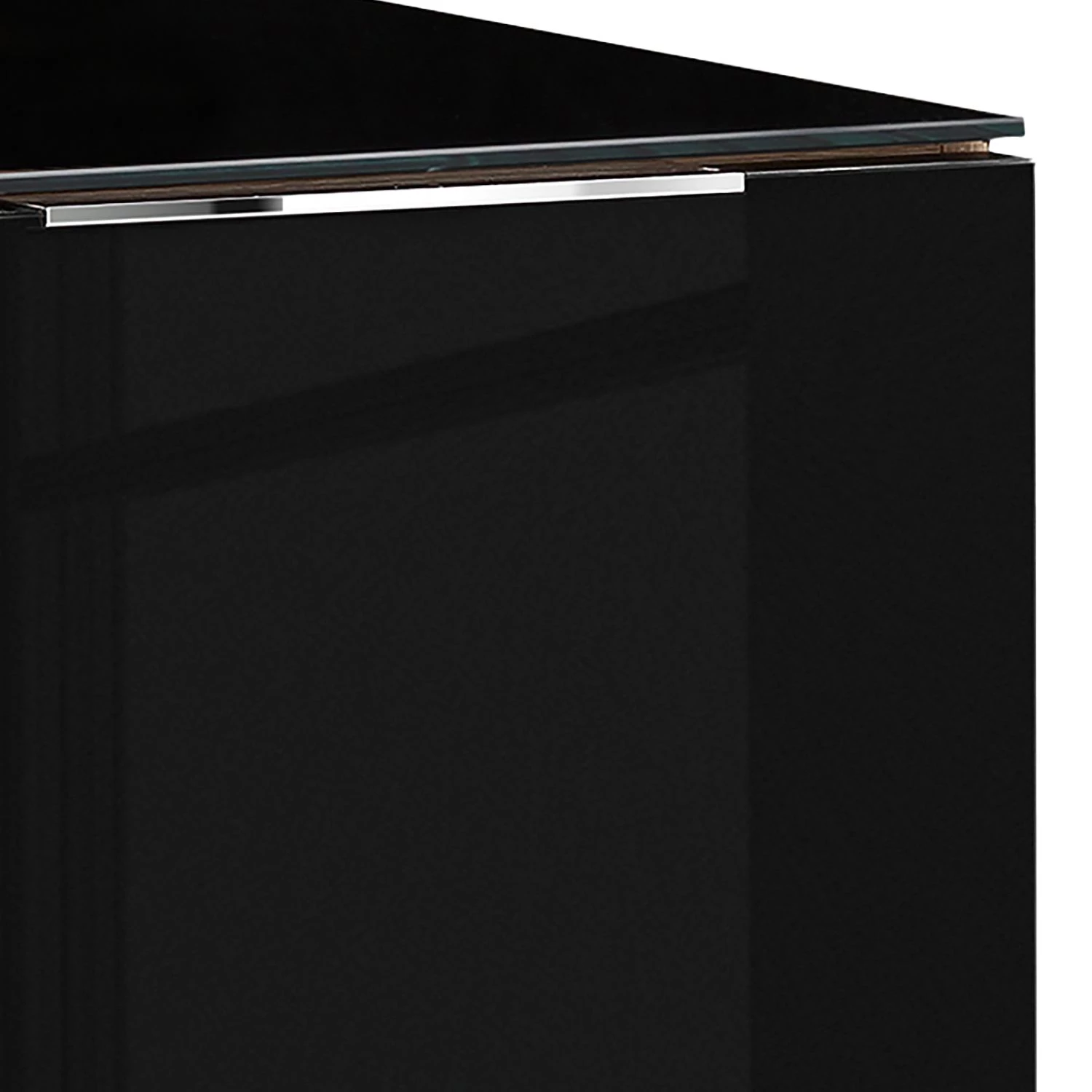 Maja Möbel Buffet Shino I - Verre noir / Imitation chêne de Riviera 4 Maja Möbel Buffet Shino I - Verre noir / Imitation chêne de Riviera – Image 2