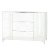 Maja Möbel Commode Shino IV - Verre blanc / Blanc -France Enfilades Soldes 2022 1000170646 190418 12394300199 IMAGE P000000001000170646