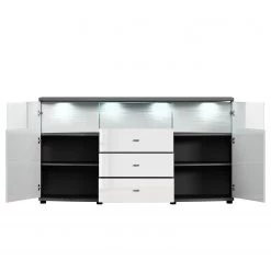 Loftscape Buffet Mury - Blanc brillant / Anthracite -France Enfilades Soldes 2022 1000171334 190424 07575900108 GALLERYIMAGES P000000001000171334