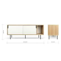 Temahome Buffet Noa II - Blanc - Chêne -France Enfilades Soldes 2022 1000172904 190426 18195900073 GALLERYIMAGES P000000001000172904