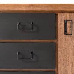 Ars manufacti Enfilade Manchester IV - Acacia massif / Métal - Acacia / Anthracite -France Enfilades Soldes 2022 1000176686 200115 06054700011 DETAILS P000000001000176686