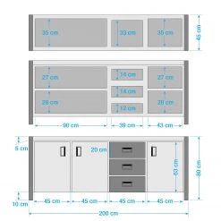 Ars manufacti Enfilade Manchester IV - Acacia massif / Métal - Acacia / Anthracite -France Enfilades Soldes 2022 1000176686 200506 16090500001 SKETCH DETAILS P000000001000176686 sketch