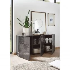 LC Spa Buffet Miro II - Anthracite - Largeur : 181 cm -France Enfilades Soldes 2022 1000177070 190619 14300200034 MOOD GALLERYIMAGES P000000001000177070 mood
