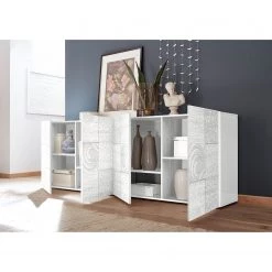 LC Spa Buffet Miro II - Blanc brillant - Largeur : 241 cm -France Enfilades Soldes 2022 1000177082 190619 14300700070 MOOD GALLERYIMAGES P000000001000177082 mood