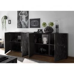 LC Spa Buffet Prisma I - Anthracite brillant - Largeur : 241 cm -France Enfilades Soldes 2022 1000177711 201029 08342200270 MOOD DETAILS P000000001000177711 mood