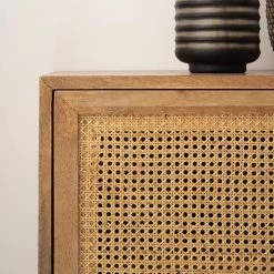 Ars manufacti Enfilade Vina I - Manguier massif / Rotin - Manguier / Noir -France Enfilades Soldes 2022 1000178078 200317 14181600004 DETAILS P000000001000178078