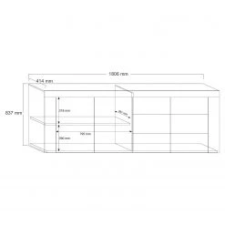 LC Spa Buffet Easy III - Blanc brillant -France Enfilades Soldes 2022 1000178262 190807 07483700007 SKETCH DETAILS P000000001000178262 sketch