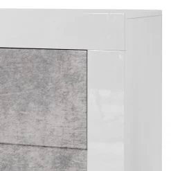 LC Spa Buffet Easy II - Blanc brillant / Imitation béton -France Enfilades Soldes 2022 1000178265 201029 08531000576 DETAILS P000000001000178265