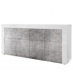 LC Spa Buffet Easy III - Blanc brillant / Imitation béton