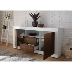 LC Spa Buffet Urbino I - Imitation noisetier / Blanc -France Enfilades Soldes 2022 1000178439 201029 08552600610 MOOD DETAILS P000000001000178439 mood