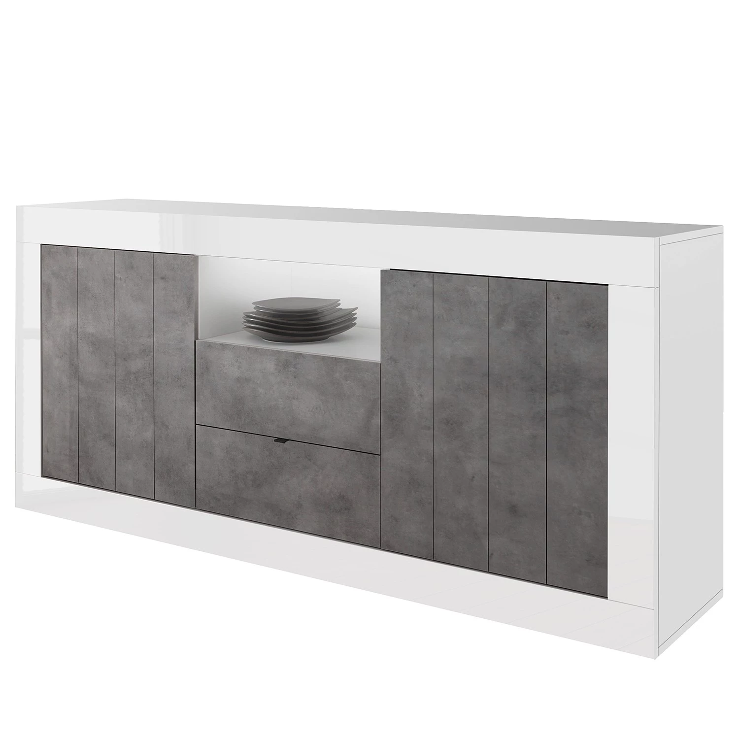 LC Spa Buffet Urbino I - Imitation béton / Blanc 3 LC Spa Buffet Urbino I - Imitation béton / Blanc