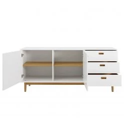 Tenzo Buffet Svea II - Blanc / Imitation chêne -France Enfilades Soldes 2022 1000179426 210728 10150400046 DETAILS P000000001000179426