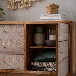 Ars manufacti Buffet bas Buuda - Partiellement en acacia massif - Écru / Acacia -France Enfilades Soldes 2022 1000182064 200227 06193200031 MOOD DETAILS P000000001000182064 mood