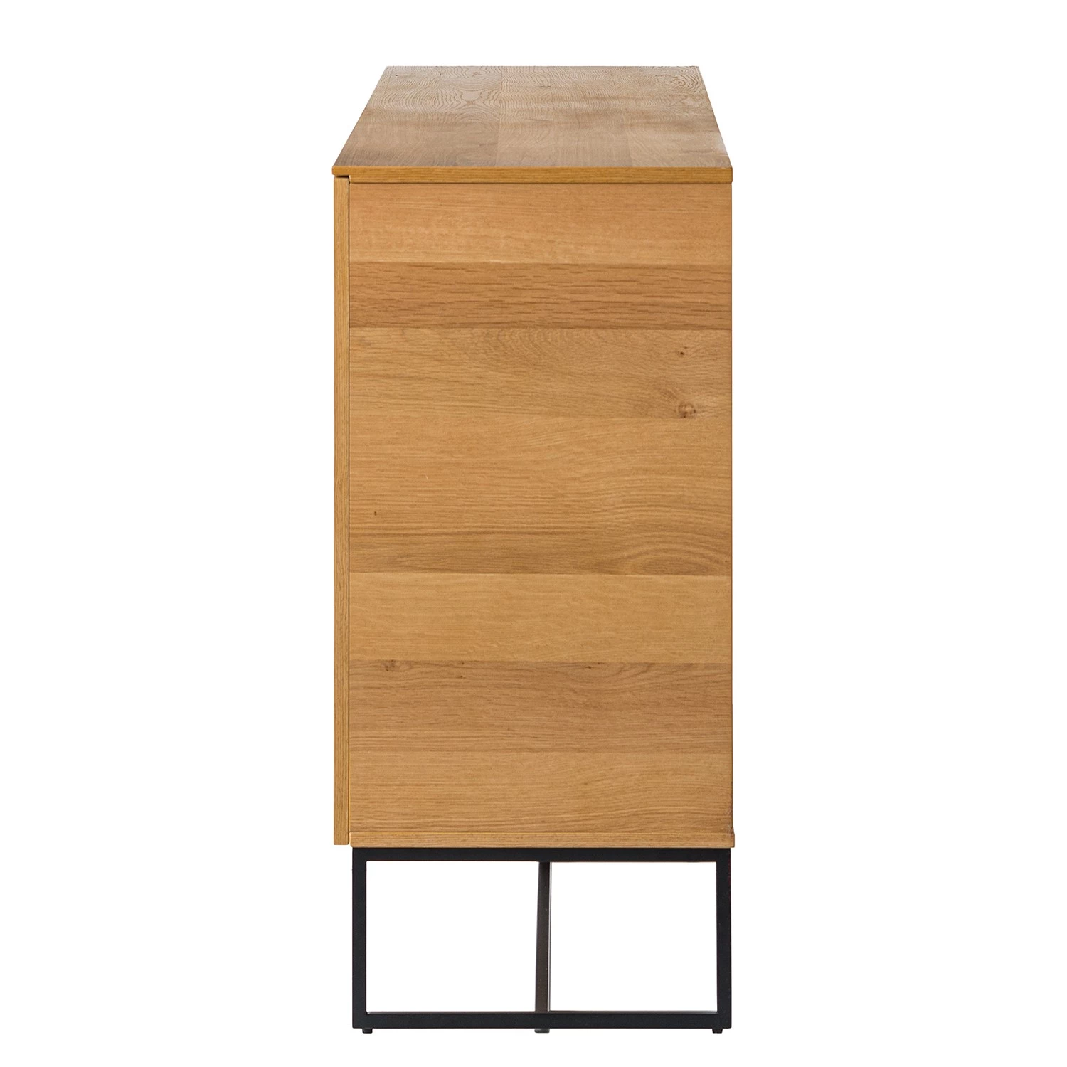 Ars Natura Buffet Nozza II - Placage en bois véritable - Chêne / Noir 6 Ars Natura Buffet Nozza II - Placage en bois véritable - Chêne / Noir – Image 4