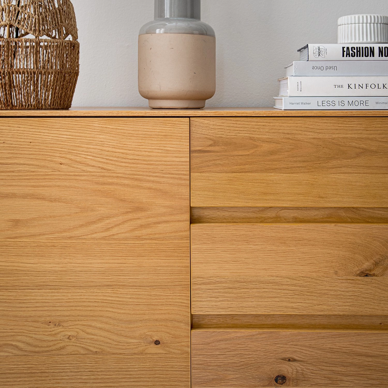 Ars Natura Buffet Nozza II - Placage en bois véritable - Chêne / Noir 14 Ars Natura Buffet Nozza II - Placage en bois véritable - Chêne / Noir – Image 12