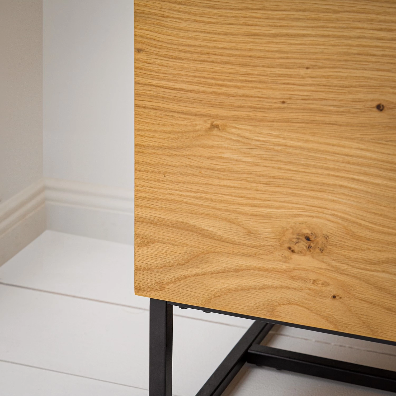 Ars Natura Buffet Nozza II - Placage en bois véritable - Chêne / Noir 15 Ars Natura Buffet Nozza II - Placage en bois véritable - Chêne / Noir – Image 13