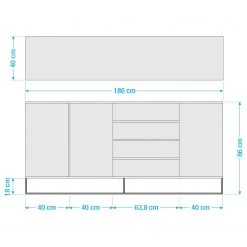 Ars Natura Buffet Nozza I - Placage en bois véritable - Chêne / Noir 35 Ars Natura Buffet Nozza I - Placage en bois véritable - Chêne / Noir -France Enfilades Soldes 2022 1000182824 211018 083456000520 SKETCH DETAILS P000000001000182824 sketch