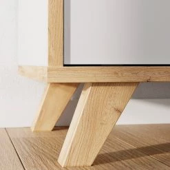 Germania Buffet Svene - Blanc / Imitation chêne de Sonoma - Largeur : 120 cm -France Enfilades Soldes 2022 1000189542 191022 12045900150 DETAILS P000000001000189542