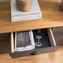 Maison Belfort Buffet Rivery - Pin massif - Anthracite -France Enfilades Soldes 2022 1000193132 200302 15340800009 DETAILS P000000001000193132