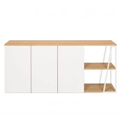 Temahome Buffet Albi - Placage en bois véritable - Chêne / Blanc 17 Temahome Buffet Albi - Placage en bois véritable - Chêne / Blanc -France Enfilades Soldes 2022 1000198886 191209 09464900233 DETAILS P000000001000198886