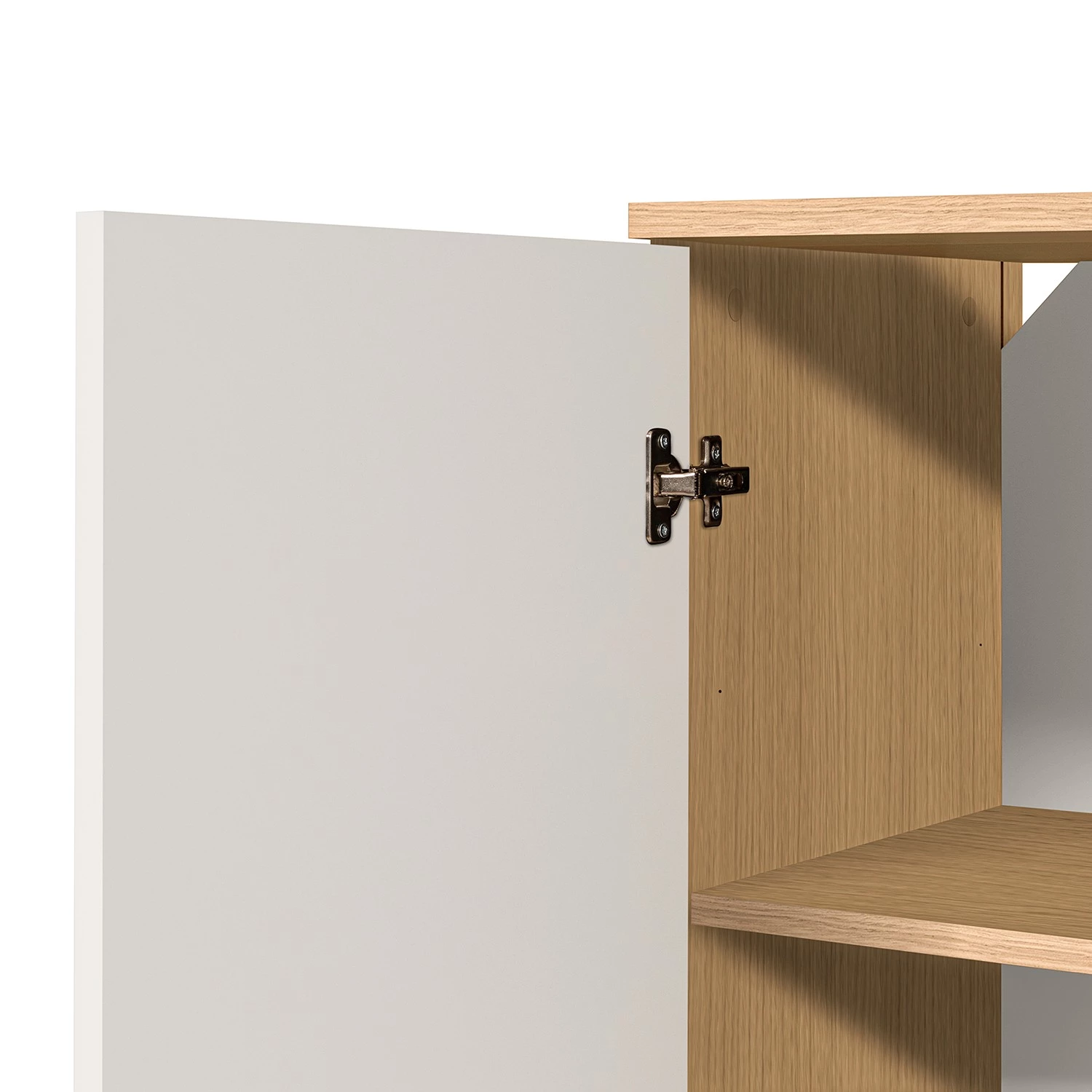 Temahome Buffet Albi - Placage en bois véritable - Chêne / Blanc 12 Temahome Buffet Albi - Placage en bois véritable - Chêne / Blanc – Image 10