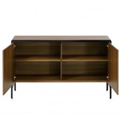 Red Living Buffet Juuka - Placage en bois véritable - Noyer / Noir -France Enfilades Soldes 2022 1000210884 200429 17362400063 DETAILS P000000001000210884