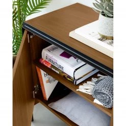 Red Living Buffet Juuka - Placage en bois véritable - Noyer / Noir -France Enfilades Soldes 2022 1000210884 200824 12200900020 DETAILS P000000001000210884